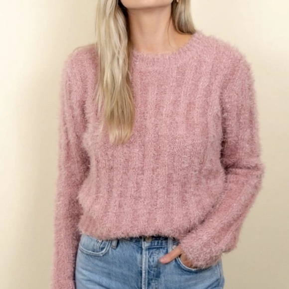 ASTR the Label Pink Spark Danica Rib Knit Sweater - Picture 3 of 10